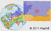 Political Location Map of Meleuzskiy