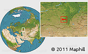 Satellite Location Map of Meleuzskiy