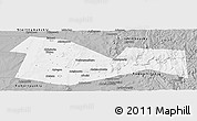 Gray Panoramic Map of Meleuzskiy