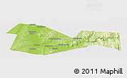 Physical Panoramic Map of Meleuzskiy, cropped outside