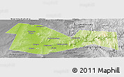 Physical Panoramic Map of Meleuzskiy, desaturated