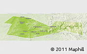 Physical Panoramic Map of Meleuzskiy, lighten