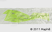 Physical Panoramic Map of Meleuzskiy, lighten, semi-desaturated