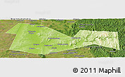 Physical Panoramic Map of Meleuzskiy, satellite outside