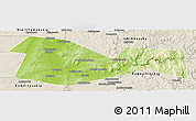 Physical Panoramic Map of Meleuzskiy, shaded relief outside