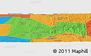 Political Panoramic Map of Meleuzskiy