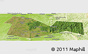 Satellite Panoramic Map of Meleuzskiy, physical outside