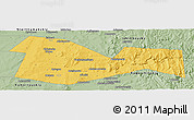 Savanna Style Panoramic Map of Meleuzskiy