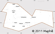 Classic Style Simple Map of Meleuzskiy, cropped outside