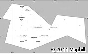Gray Simple Map of Meleuzskiy, single color outside