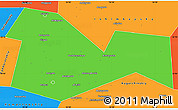 Political Simple Map of Meleuzskiy
