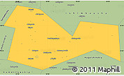 Savanna Style Simple Map of Meleuzskiy