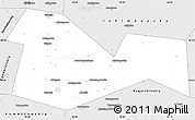 Silver Style Simple Map of Meleuzskiy