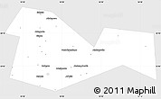 Silver Style Simple Map of Meleuzskiy, single color outside