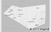 Gray 3D Map of Mishkinskiy, single color outside