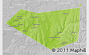 Physical 3D Map of Mishkinskiy, lighten, desaturated
