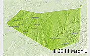 Physical 3D Map of Mishkinskiy, lighten