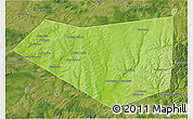 Physical 3D Map of Mishkinskiy, satellite outside