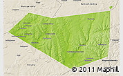 Physical 3D Map of Mishkinskiy, shaded relief outside