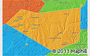 Political 3D Map of Mishkinskiy