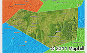 Satellite 3D Map of Mishkinskiy, political outside