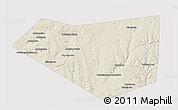 Shaded Relief 3D Map of Mishkinskiy, single color outside