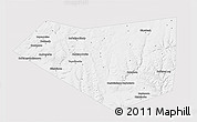 Silver Style 3D Map of Mishkinskiy, single color outside