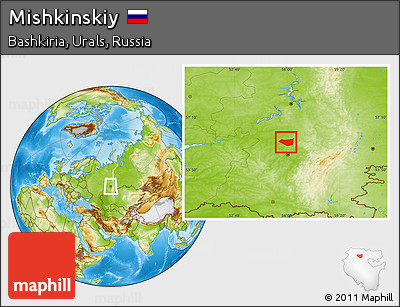 Physical Location Map of Mishkinskiy
