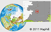 Physical Location Map of Mishkinskiy, highlighted country, highlighted grandparent region