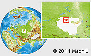 Physical Location Map of Mishkinskiy, highlighted parent region