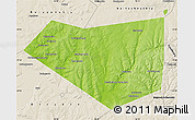 Physical Map of Mishkinskiy, shaded relief outside
