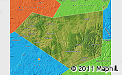 Satellite Map of Mishkinskiy, political outside