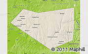 Shaded Relief Map of Mishkinskiy, physical outside