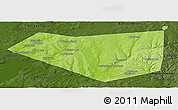 Physical Panoramic Map of Mishkinskiy, darken