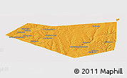 Political Panoramic Map of Mishkinskiy, cropped outside