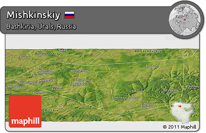 Satellite Panoramic Map of Mishkinskiy