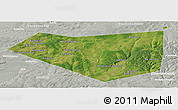 Satellite Panoramic Map of Mishkinskiy, lighten, semi-desaturated