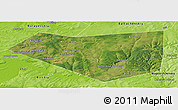 Satellite Panoramic Map of Mishkinskiy, physical outside