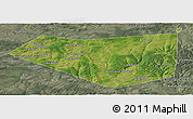 Satellite Panoramic Map of Mishkinskiy, semi-desaturated
