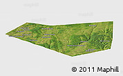 Satellite Panoramic Map of Mishkinskiy, single color outside