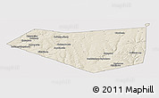 Shaded Relief Panoramic Map of Mishkinskiy, cropped outside