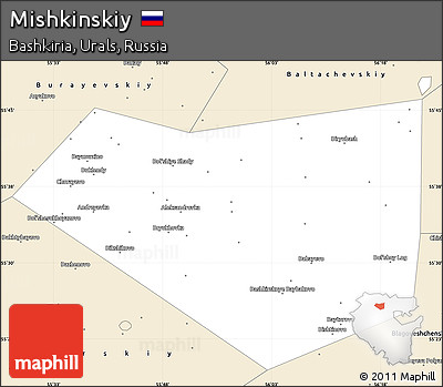 Classic Style Simple Map of Mishkinskiy