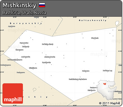 Classic Style Simple Map of Mishkinskiy
