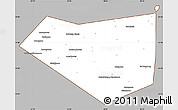 Gray Simple Map of Mishkinskiy, cropped outside
