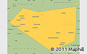 Savanna Style Simple Map of Mishkinskiy