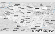 Silver Style Panoramic Map of Bashkiria