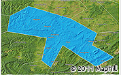 Political 3D Map of Salavatskiy, satellite outside