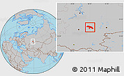 Gray Location Map of Salavatskiy