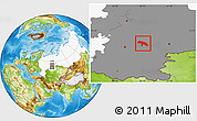 Physical Location Map of Salavatskiy, highlighted country, highlighted grandparent region
