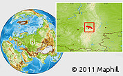 Physical Location Map of Salavatskiy
